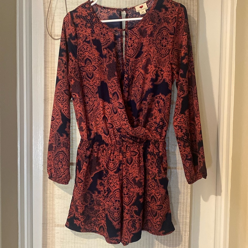 One Clothing long sleeve Romper w/pockets